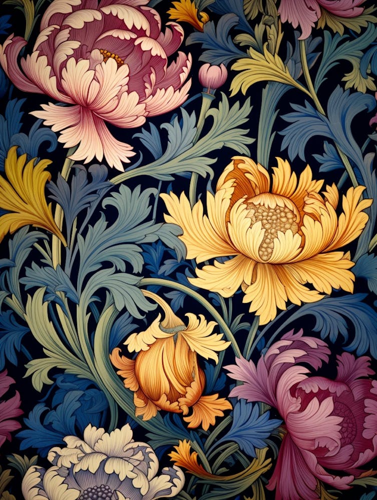 Tapeten Blumenmuster 1