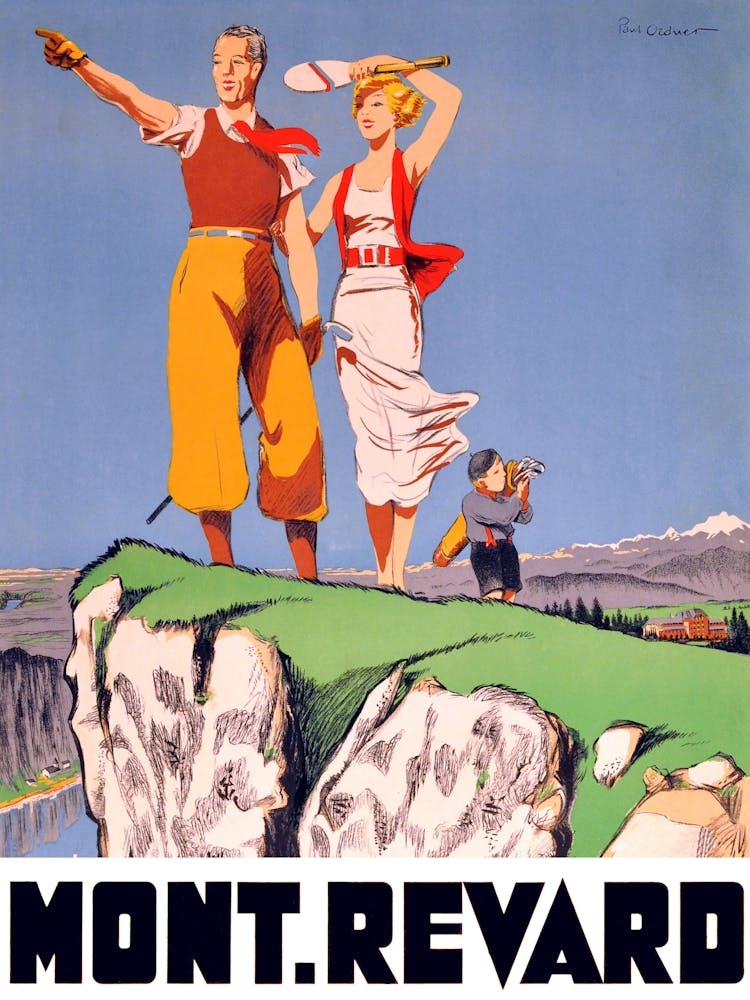 Mont Revard, Couple On A Golf Course