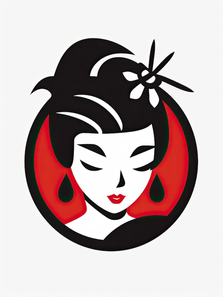 Geisha Minimalistic Vector  4