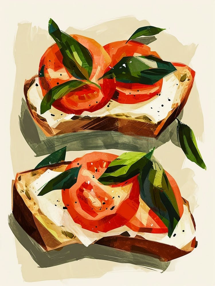 Art Deco Inspired Bruscetta 1
