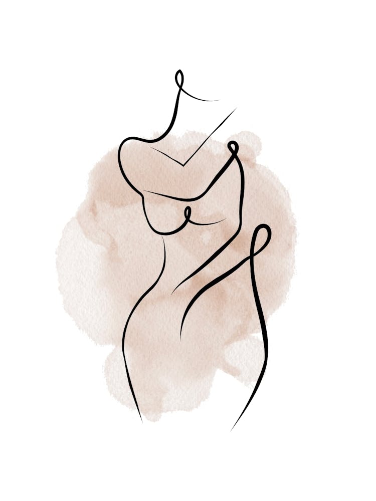 Women Body Abstract Line