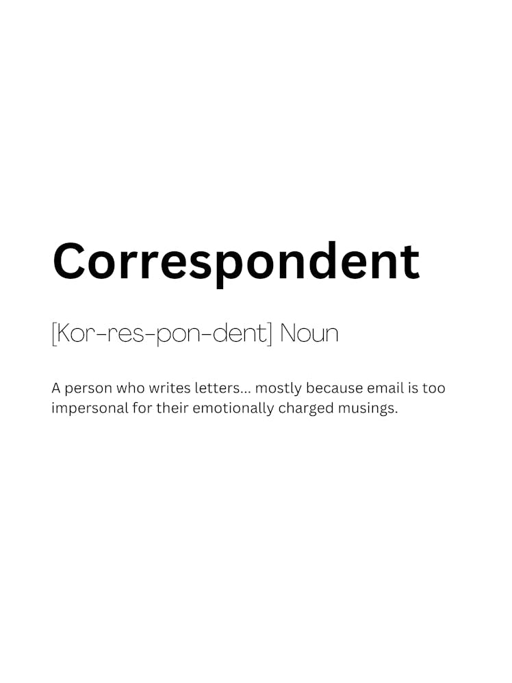 Correspondent Definition Meaning