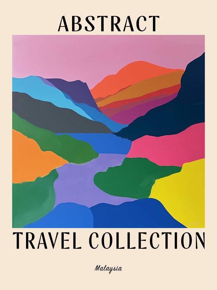 Abstract Travel Collection Poster Malaysia 2