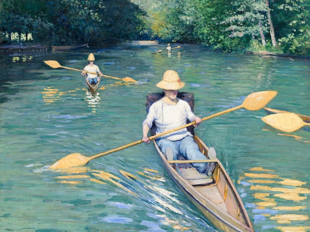 Skiffs, Gustave Caillebotte