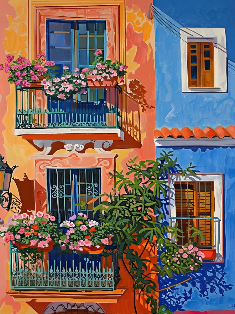 Balcony Painting In Cadiz 4