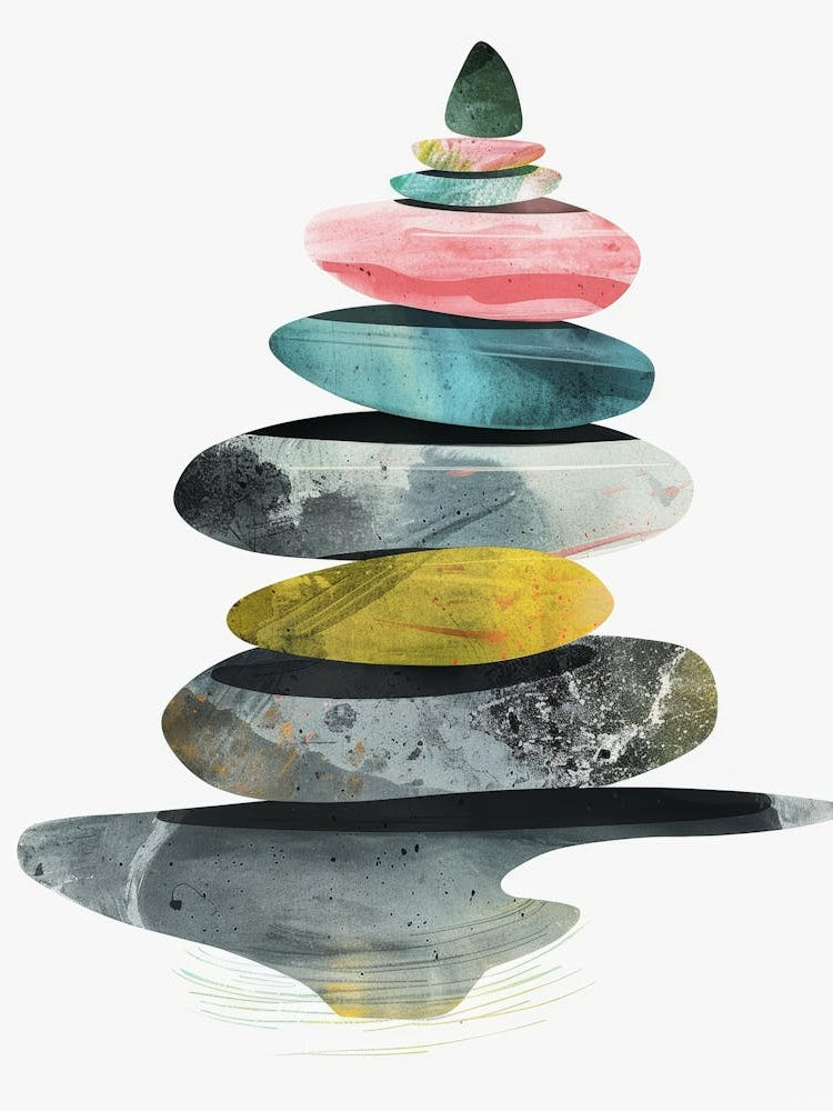 Stack Of Stones Canvas Print