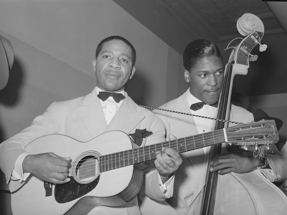 Musician At Tavern On The Southside Of Chicago, Illinois By Russell Lee
