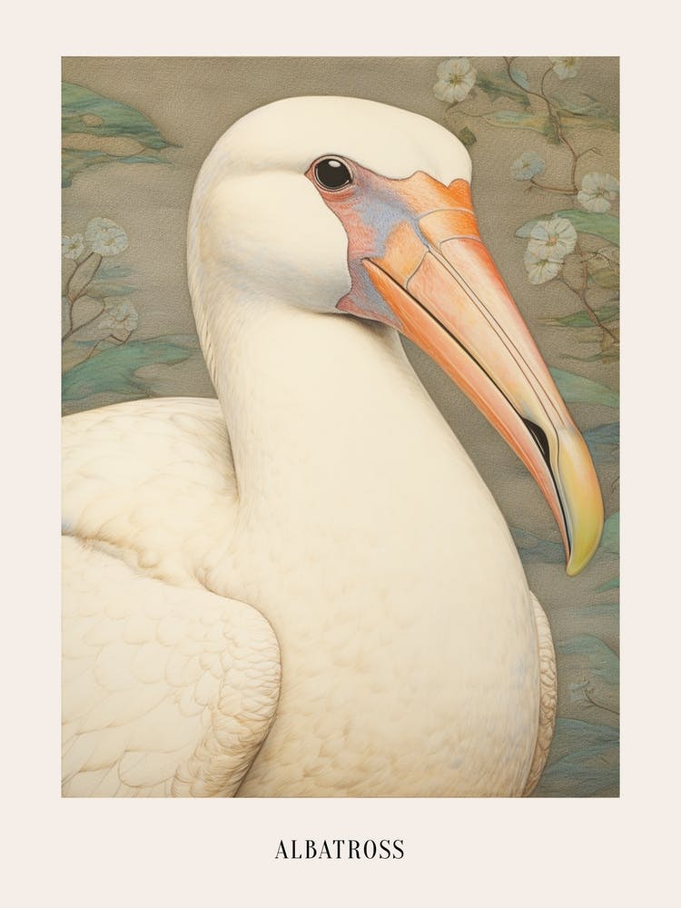 Vintage Bird Drawing Albatross 2 Poster