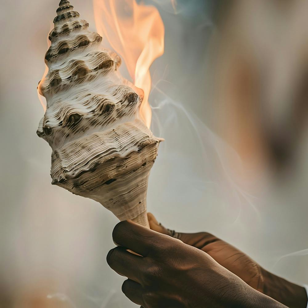 Person Holding A Torch