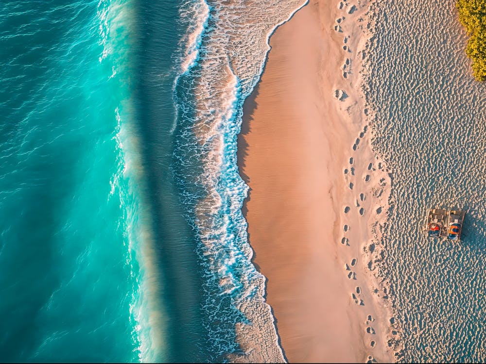 Aerial View Of A Beach 10