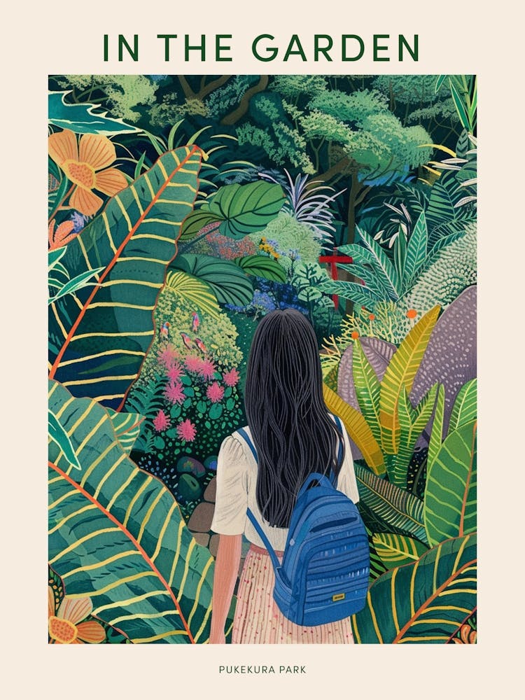 In The Garden Poster Pukekura Park New Zealand 1