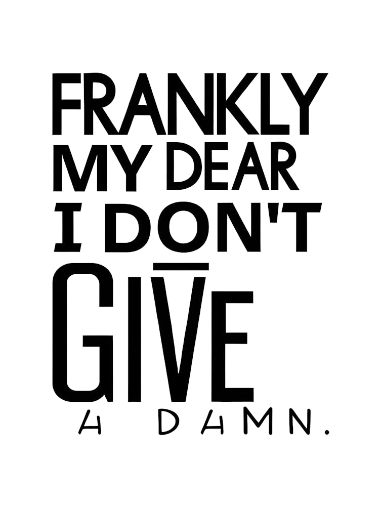 Franky My Dear I Don'T Give A Damn