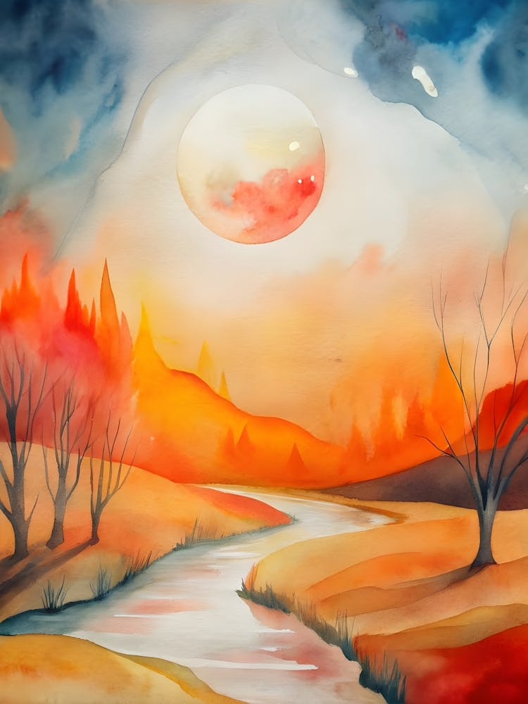 Watercolor Landscape Painting 8