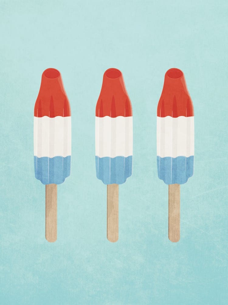Art Minimal Sucettes Glacées d'Été
