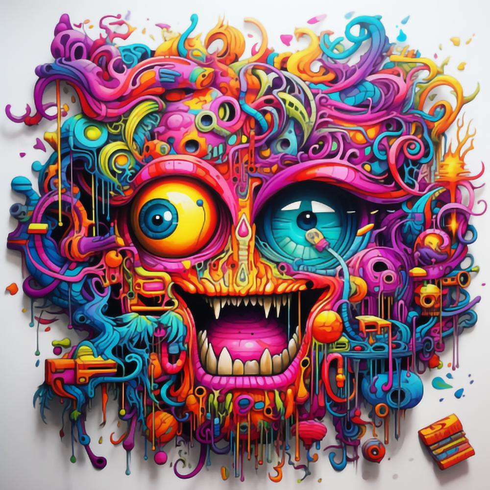 Psychedelic Doodle Art