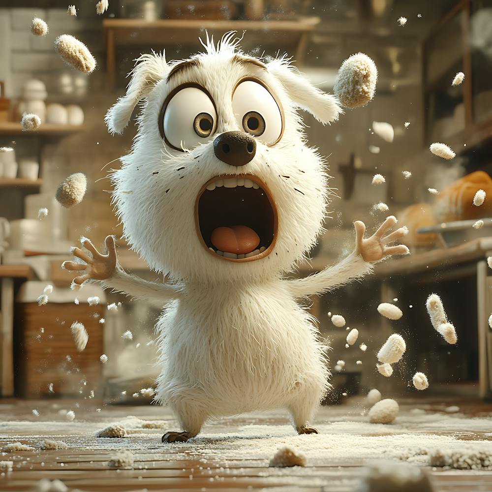 Goofy Dog in Bakery 8