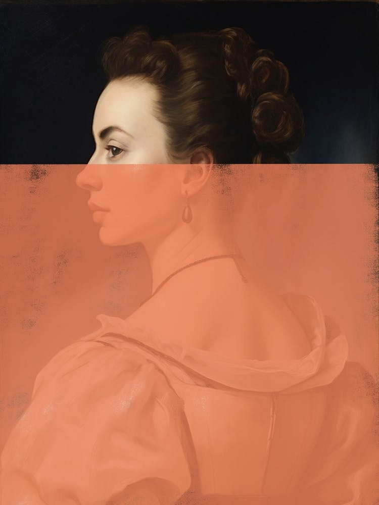 Contemporary Portrait, Peach Fuzz