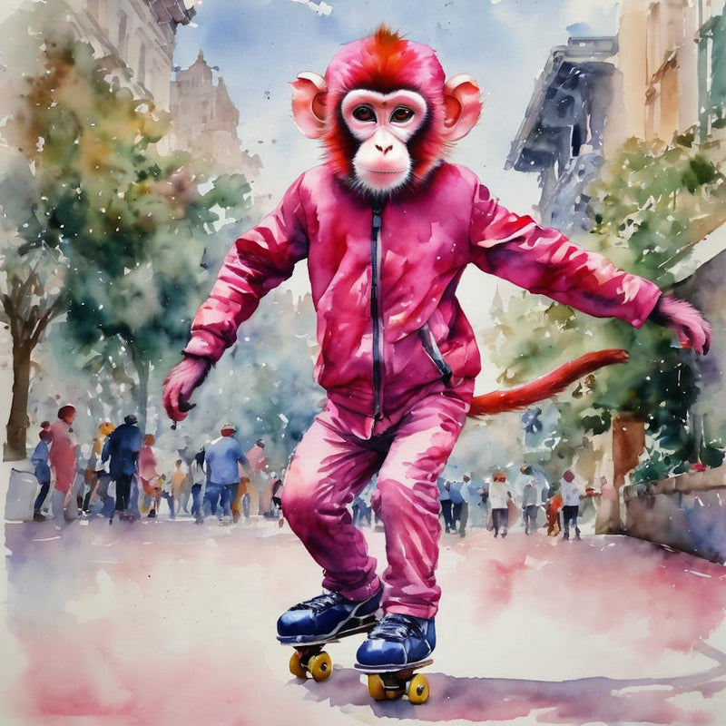 Mr Pink skating