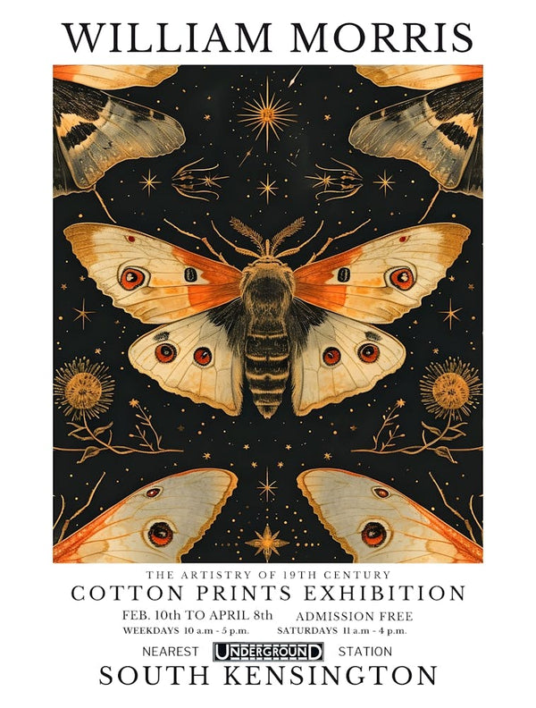 William Morris - Cotton Prints Exhibition Vintage Butterfly 1