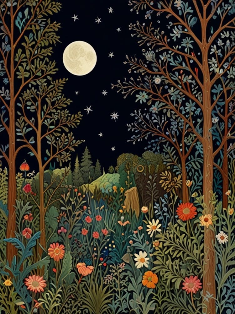 William Morris Night In The Forest 29