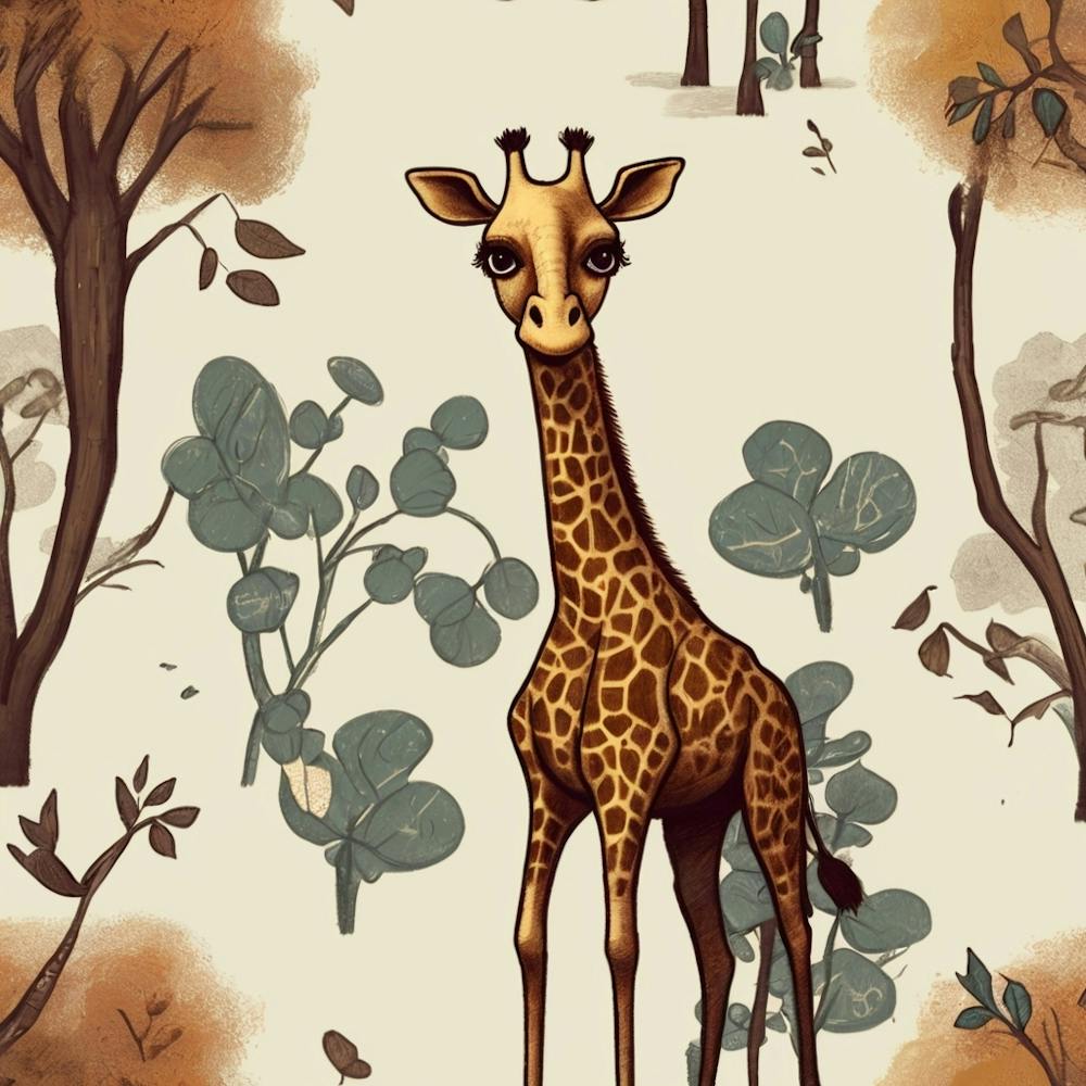 Default Default Retro Giraffe For Defferent Seasons Aestethic 1 (1)