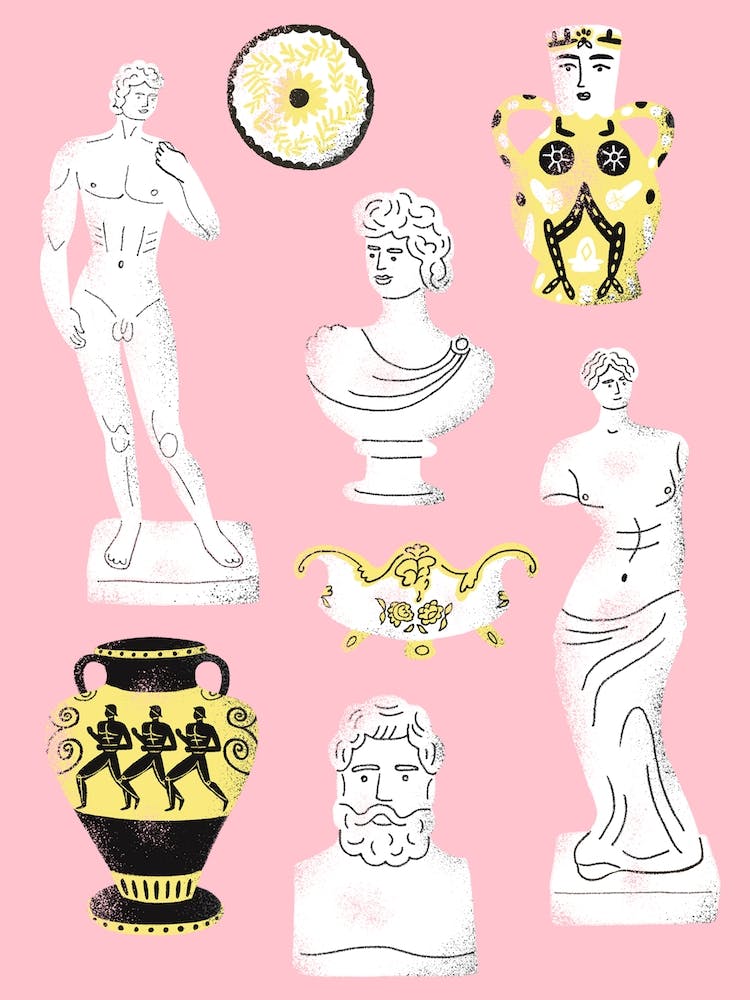 Antique Statues Pattern