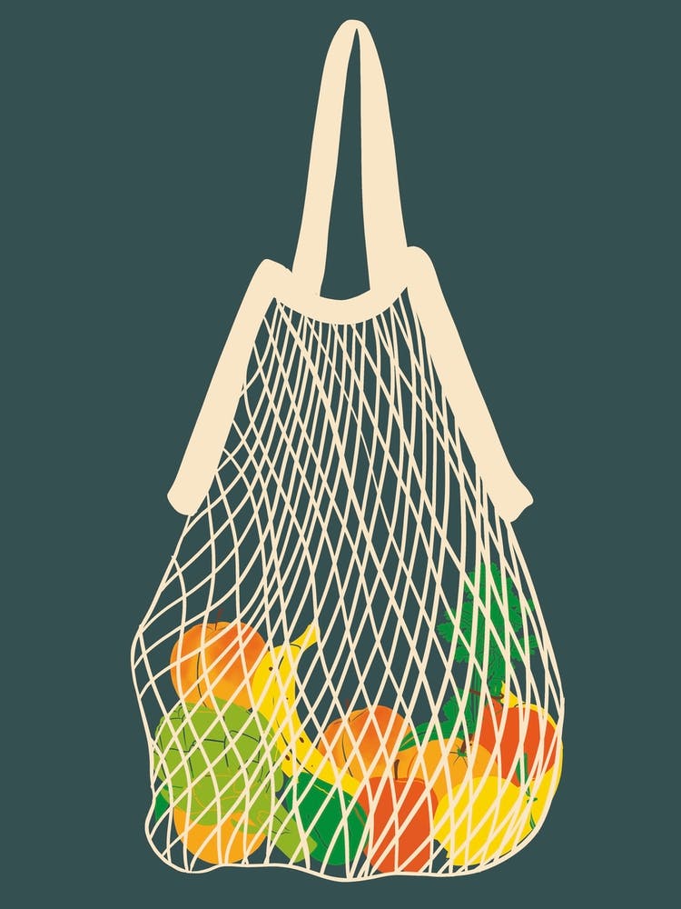 Fruit In String Bag