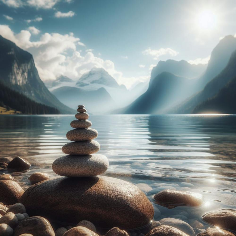 Zen Meditation Balancing stone 1
