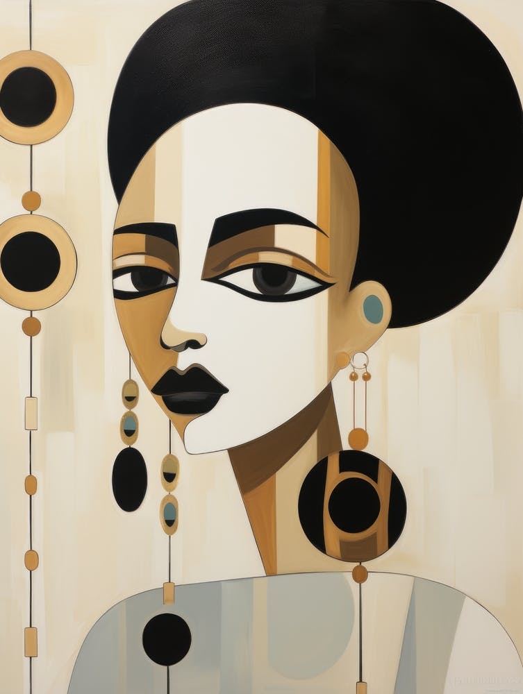 Femme Africaine Avec Boucles d'Oreilles 2