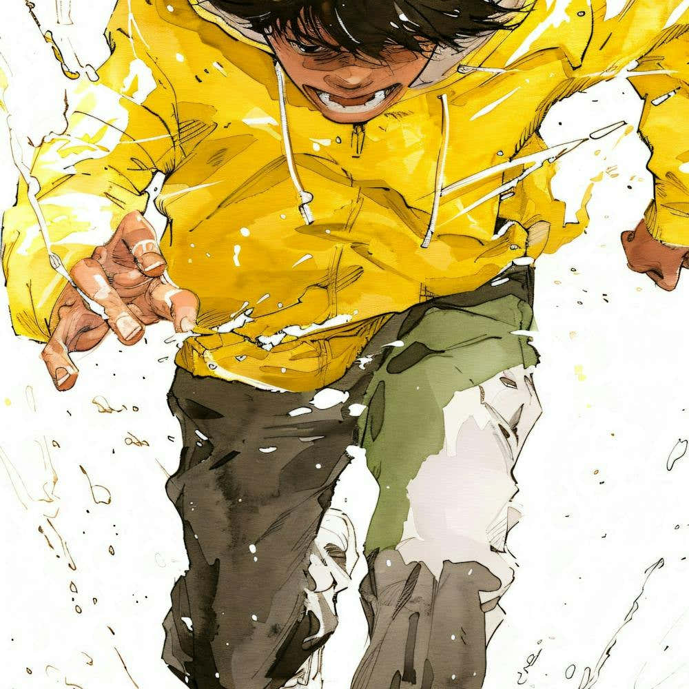 Boy In A Yellow Jacket