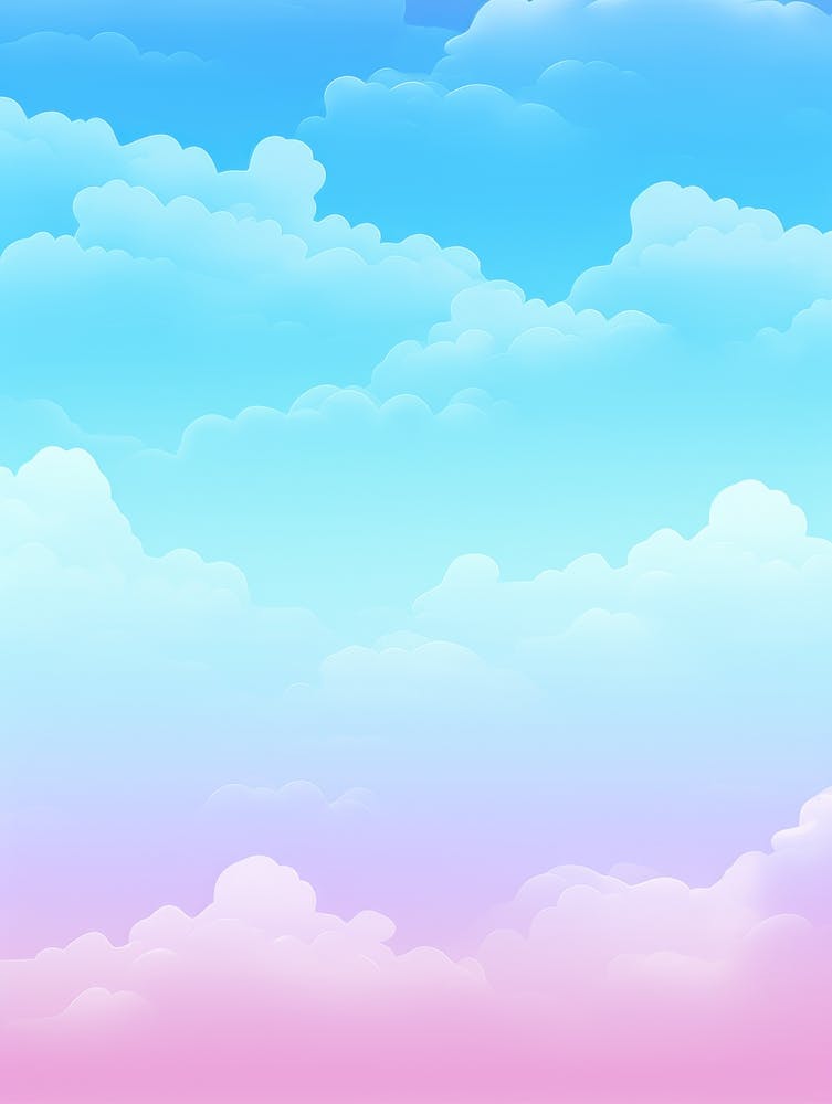 Blue And Pink Sky With Clouds