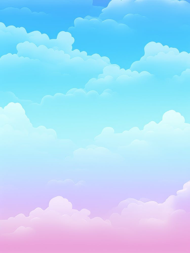 Blue And Pink Sky With Clouds