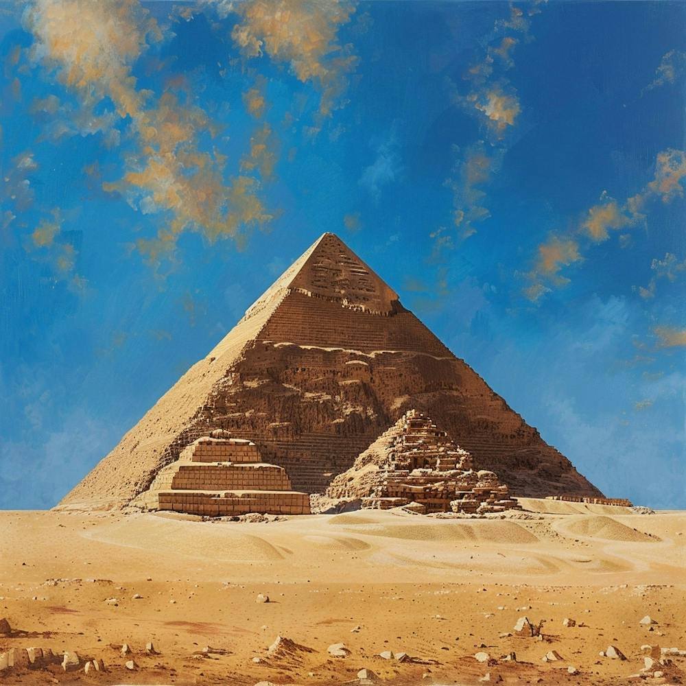A Pyramids Of Giza Oil Painting Illustration 1719955498 3