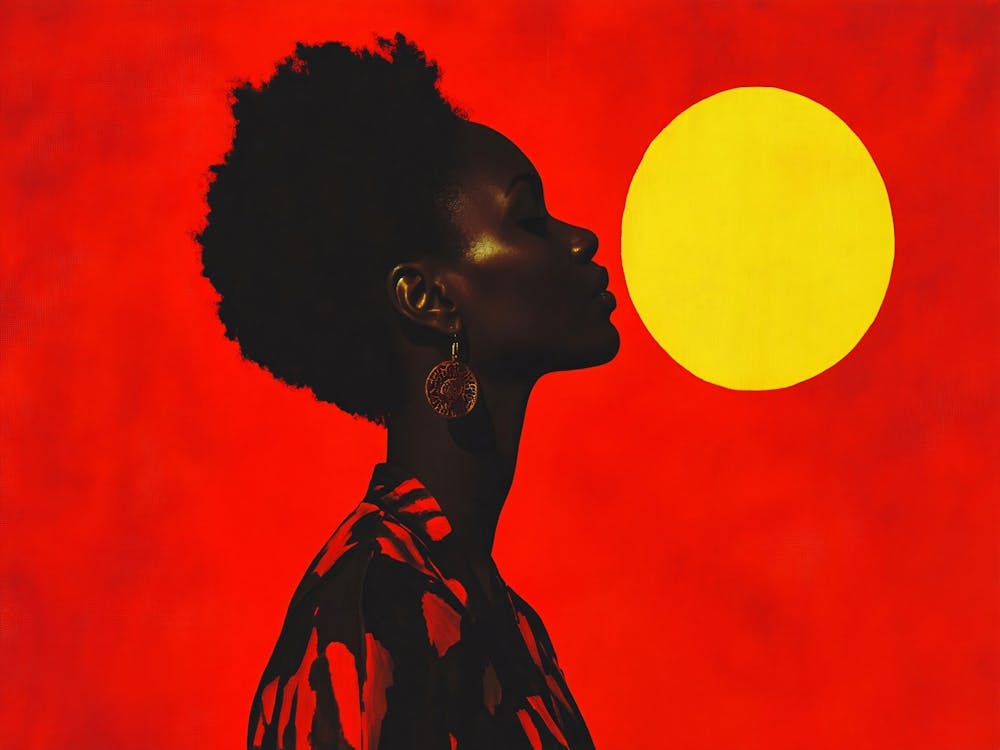Silhouette einer Frau 5