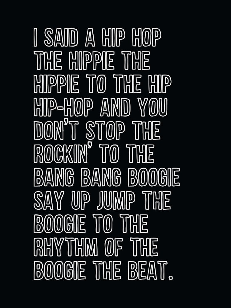 Rappers Delight Black