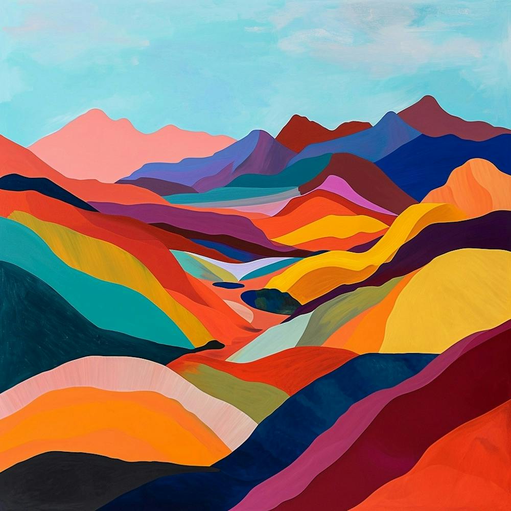 Colourful Abstract Ambor National Park Bolivia 1