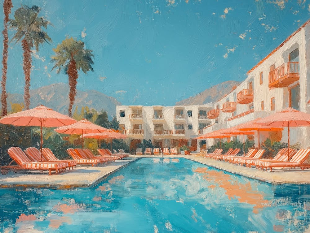 Ölgemälde von Palm Springs