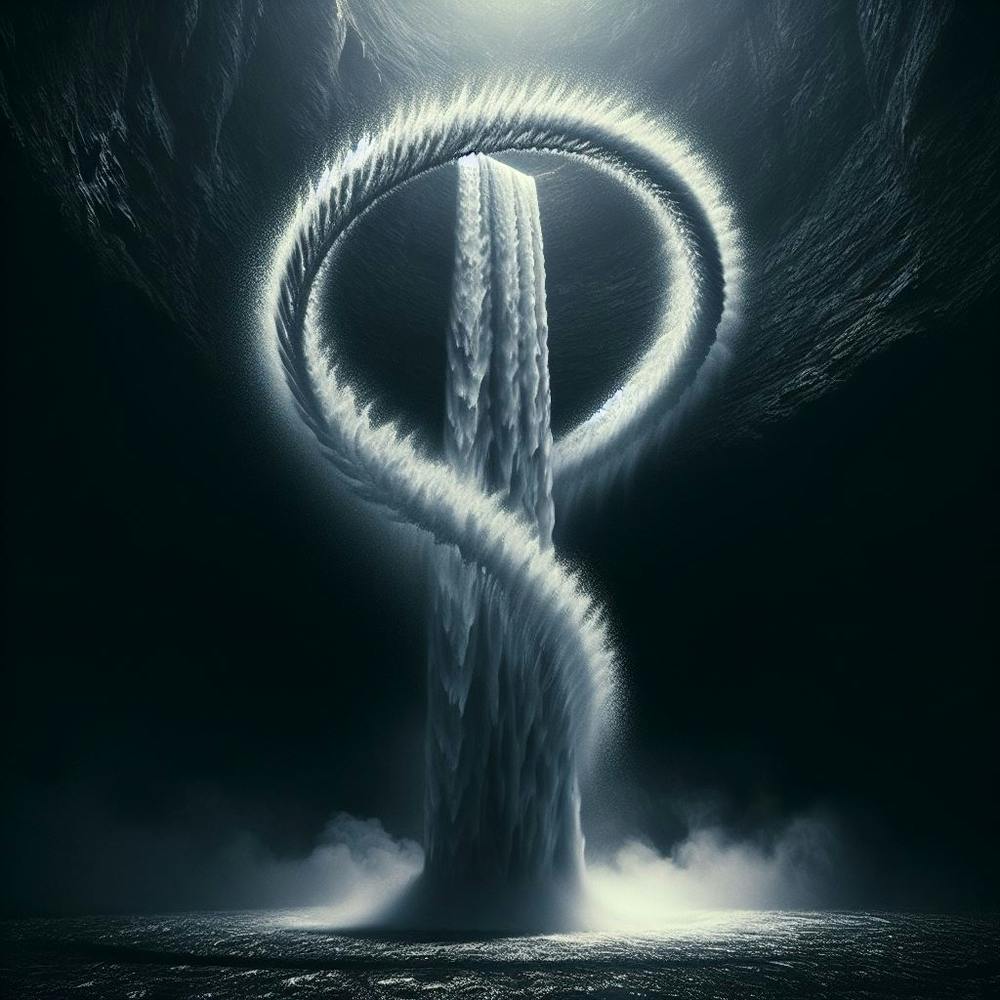 Waterfall In The Dark