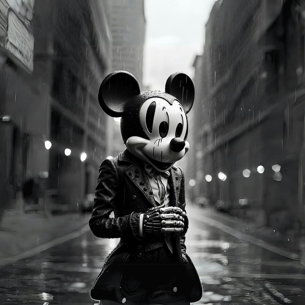Mickey Mouse In The Rain