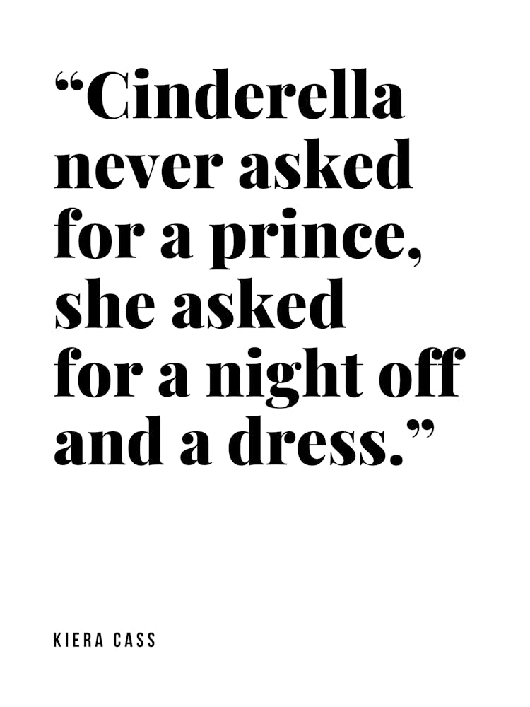 Cinderella quote art print