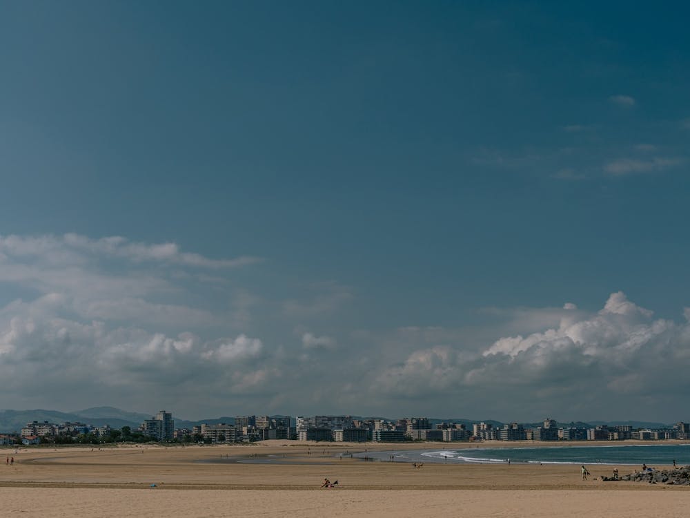 Beach sky view, Laredo, Spain