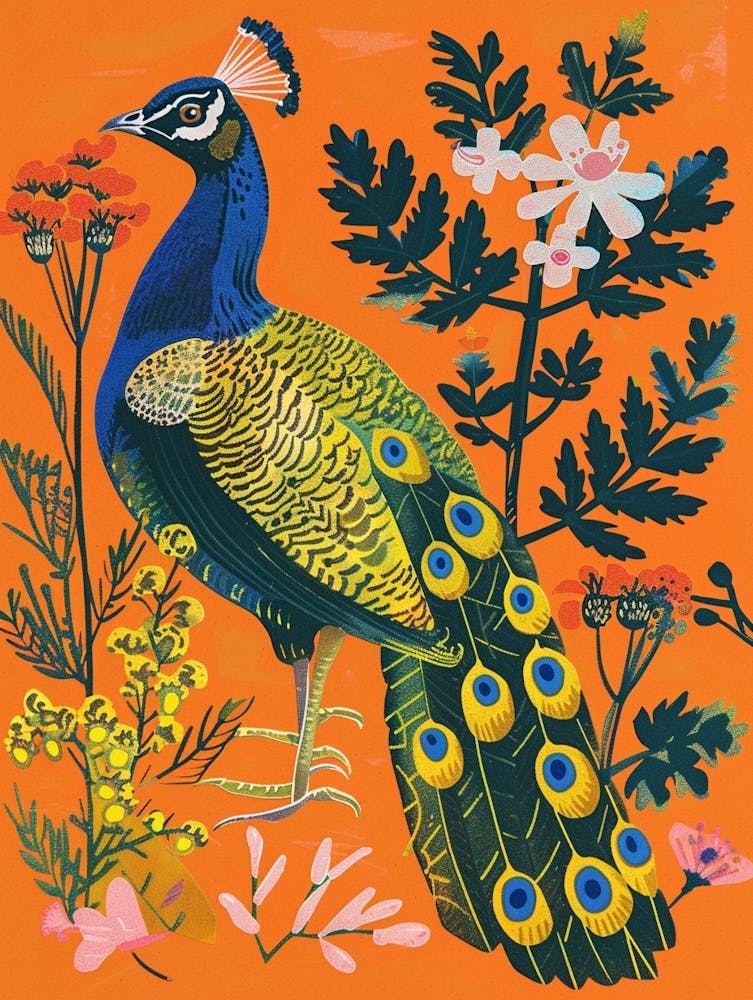 Spring Birds Peacock 2