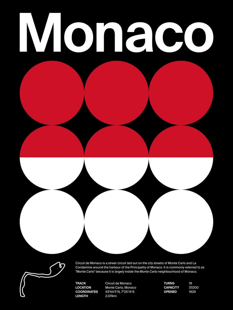 Mid Century Dark Monaco F1