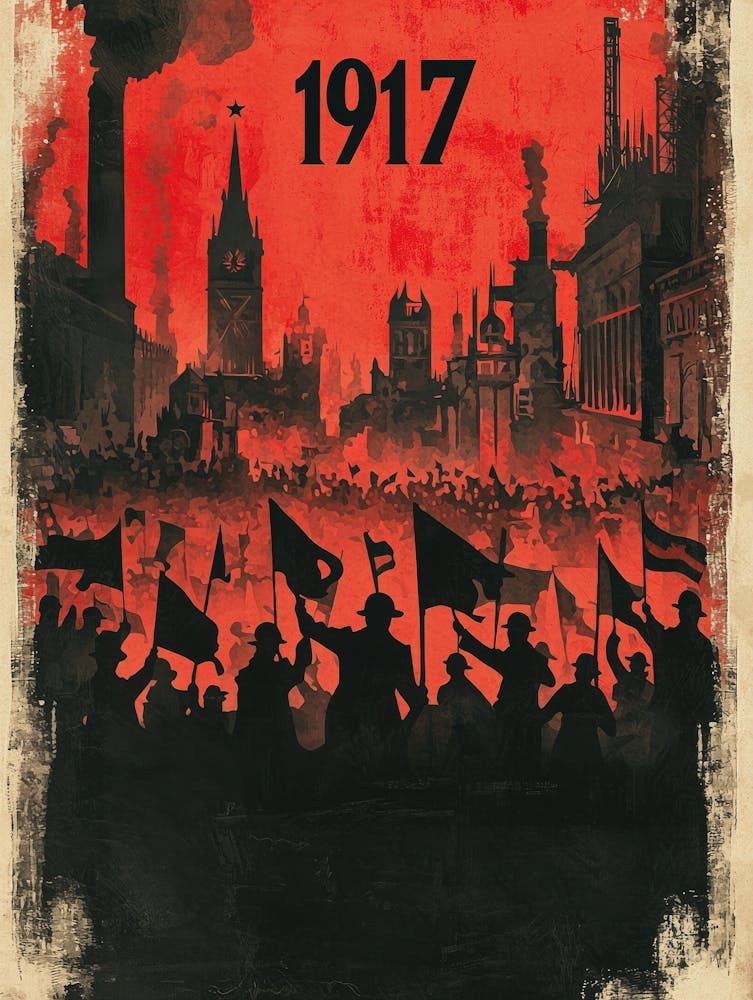 Aihrgdesign A Vintage Political Poster Depicting The Russian 11