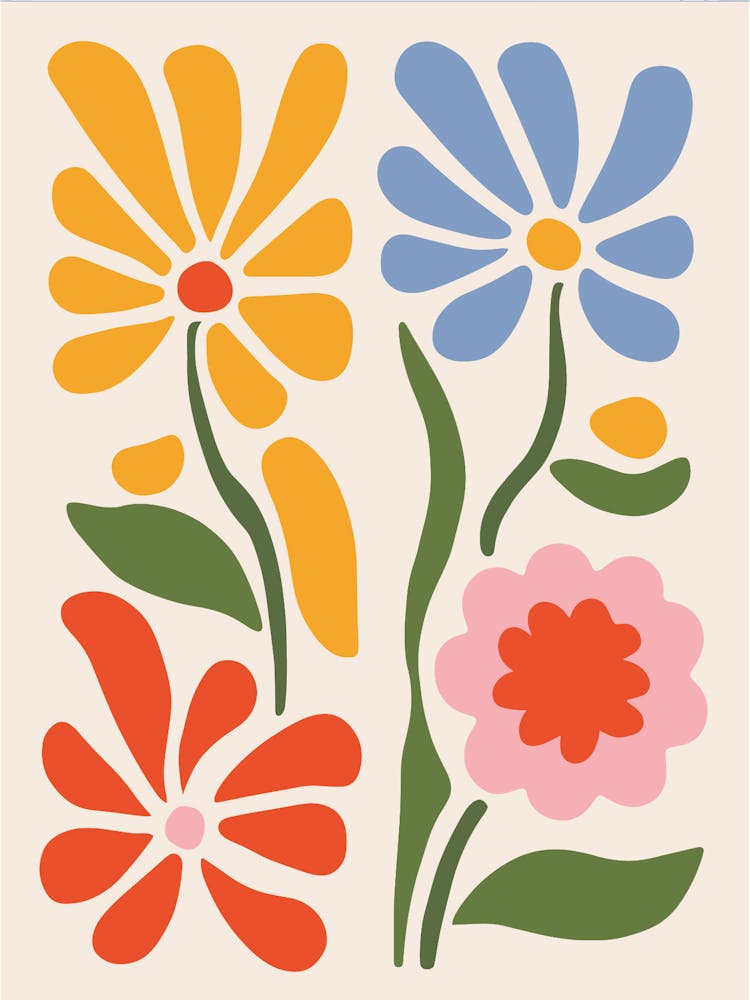 Flowers On A Wall