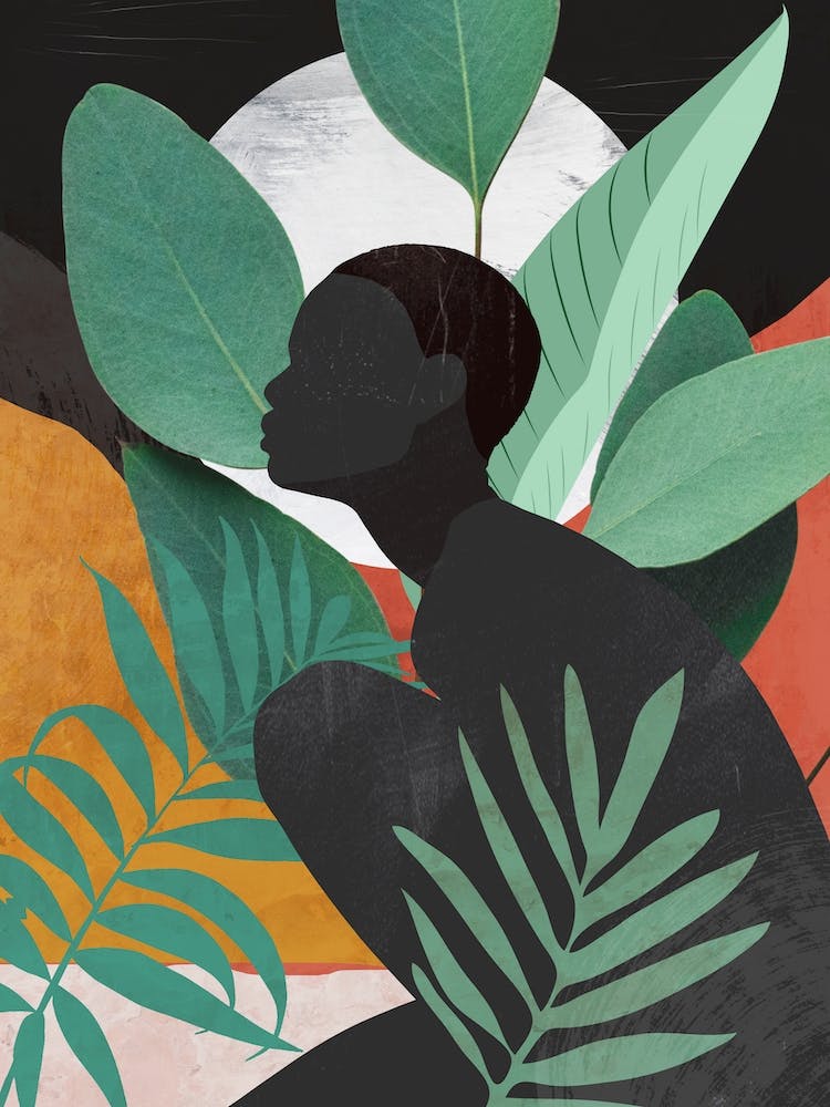Tropical Girl Leaves
