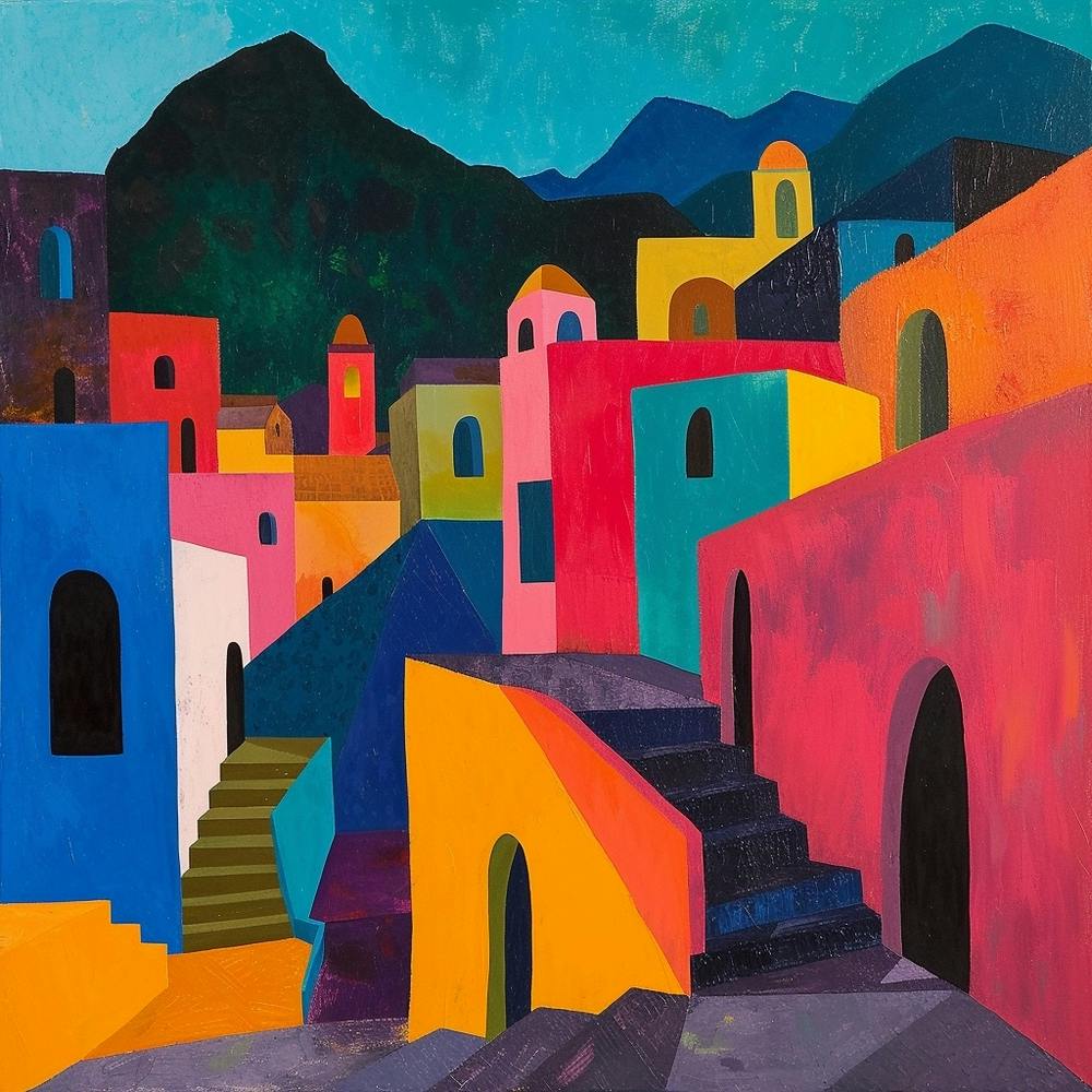 Abstract Travel Collection Antigua Guatemala 1