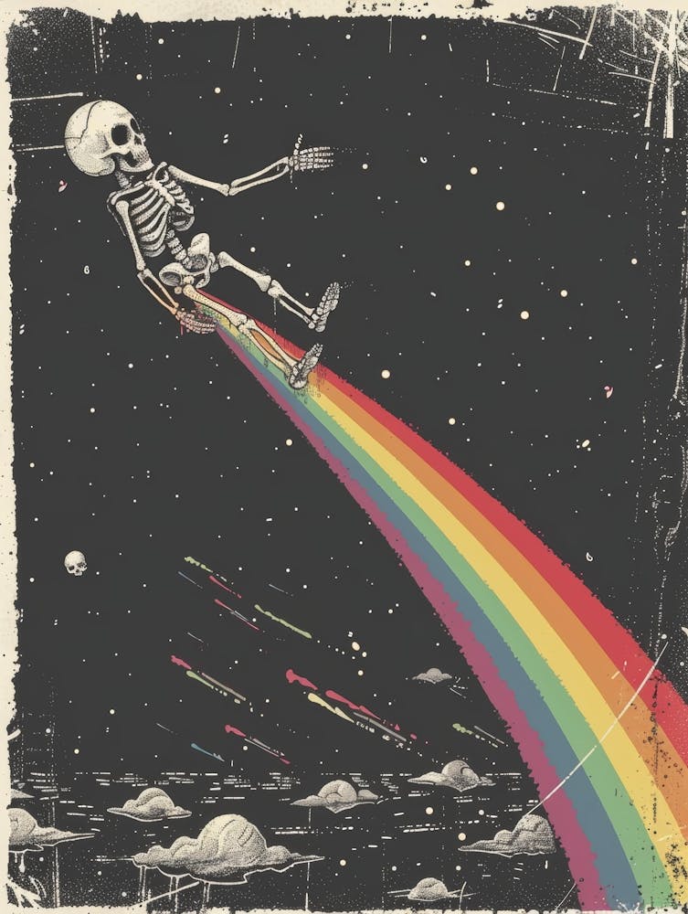 Rainbow Skeleton 7