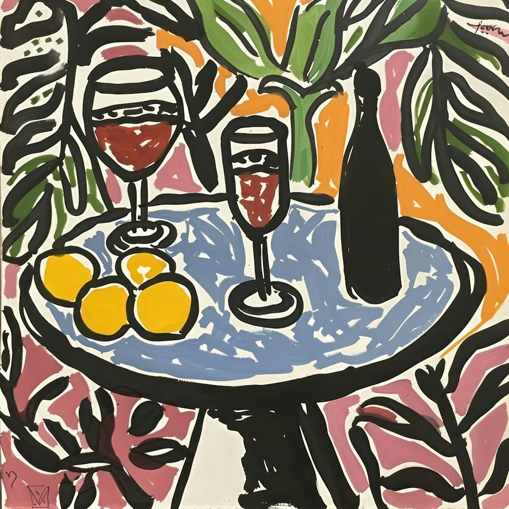 Wine With Friends Matisse Style 10