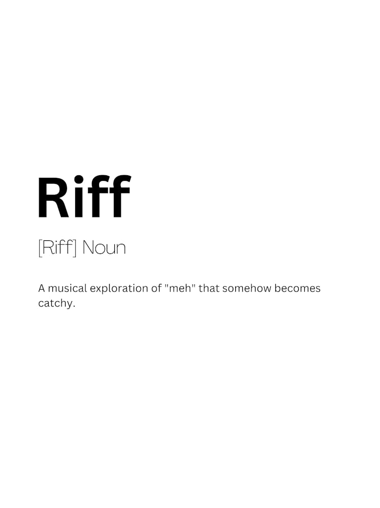 Riff Definition Meaning 1